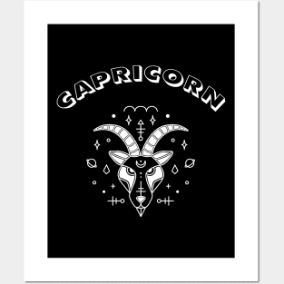 Capricorn Sign Posters and Art